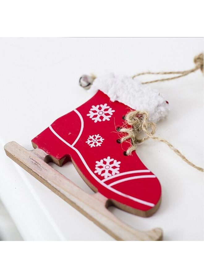 BGM 2-Piece Decorative Hanging Ornaments Red/Beige - Image 1