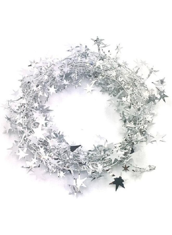 بي جي إم حلية بتصميم نجمة خماسية للزينة فضي