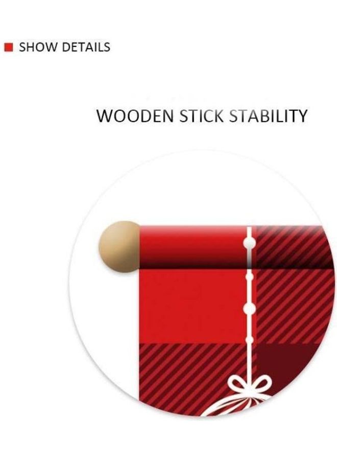 بي جي إم زِينة للتعليق على الباب بتصميم سانتا ورجل الثلج أحمر/ أبيض/ أسود - Image 4