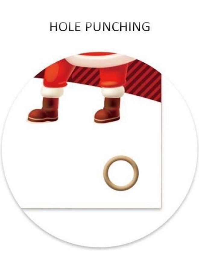 بي جي إم زِينة للتعليق على الباب بتصميم سانتا ورجل الثلج أحمر/ أبيض/ أسود - Image 3