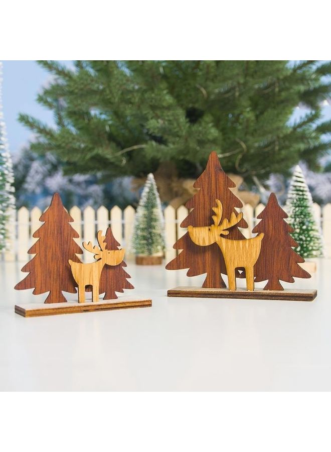 BGM 2-Piece Decorative Elk Ornament Multicolour - Image 2