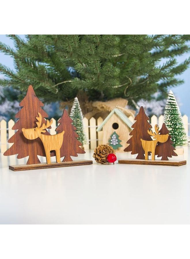 BGM 2-Piece Decorative Elk Ornament Multicolour - Image 3