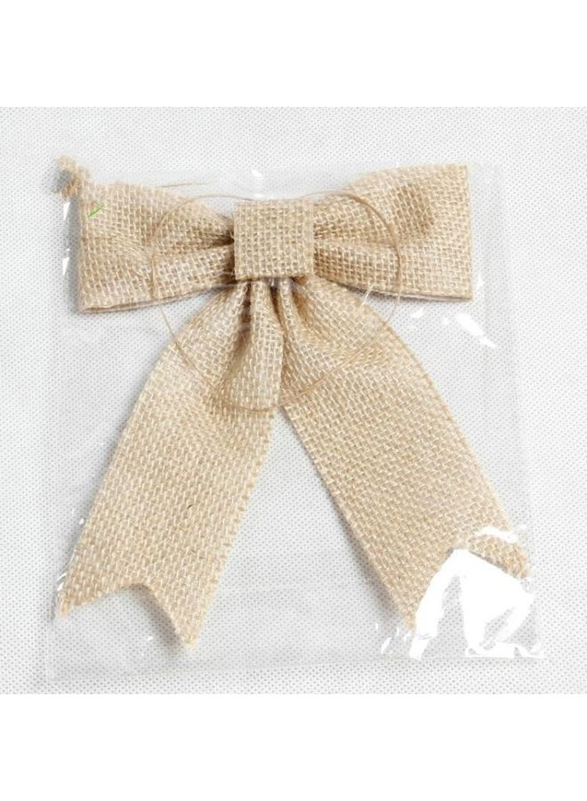 بي جي إم زينة بتصميم عقدة فيونكة معلقة من قطعتين بيج - Image 2