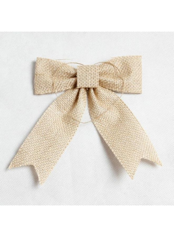 بي جي إم زينة بتصميم عقدة فيونكة معلقة من قطعتين بيج - Image 3