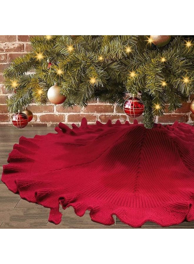 بي جي إم مفرش لشجرة الزينة أحمر 48بوصة - Image 2
