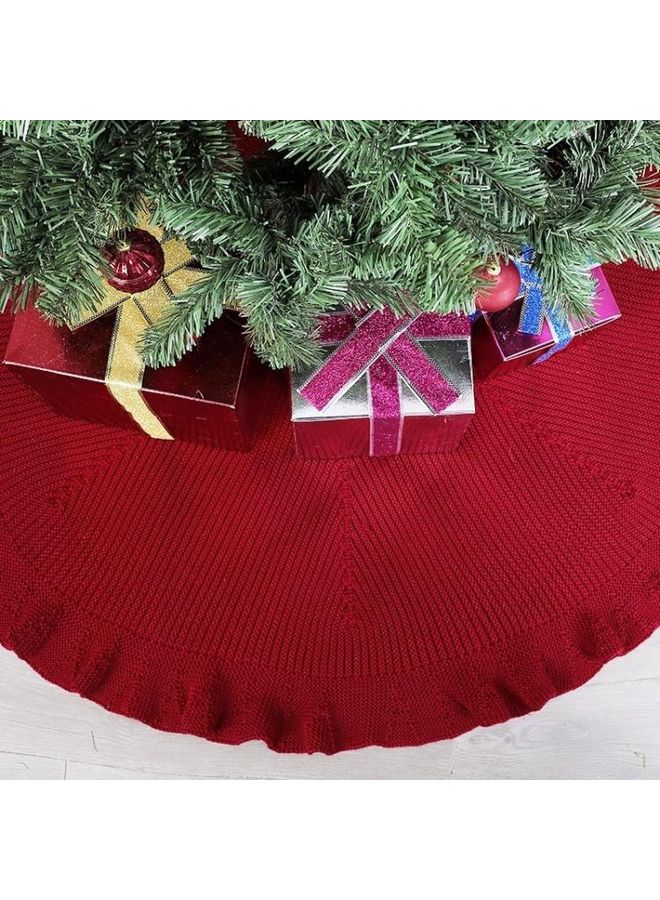 بي جي إم مفرش لشجرة الزينة أحمر 48بوصة - Image 4