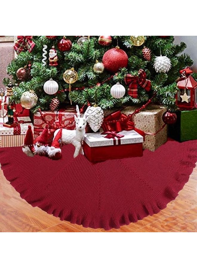 بي جي إم مفرش لشجرة الزينة أحمر 48بوصة - Image 5