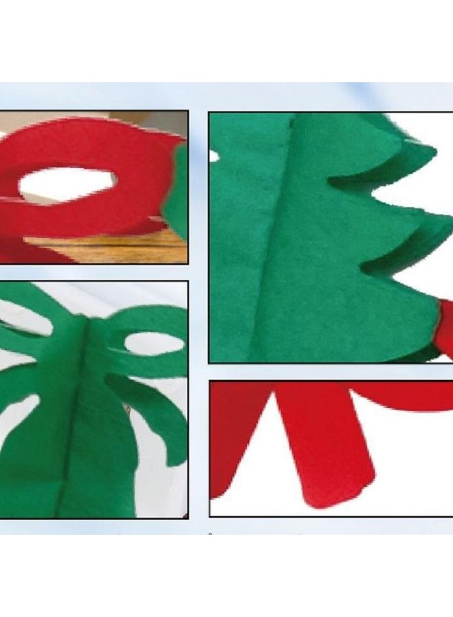 بي جي إم شريط زينة بتصميم فيونكة من قطعتين متعدد الألوان - Image 3