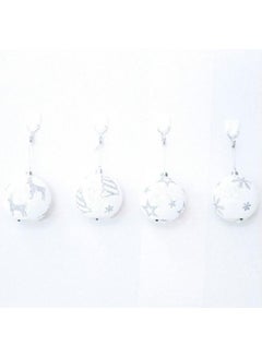 BGM 2-Piece Decorative Christmas Tree Glowing Ball Pendant Set Yellow  - Image 3
