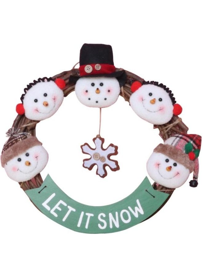 بي جي إم حلية ديكورية بشكل رجل الثلج متعدد الألوان - Image 1