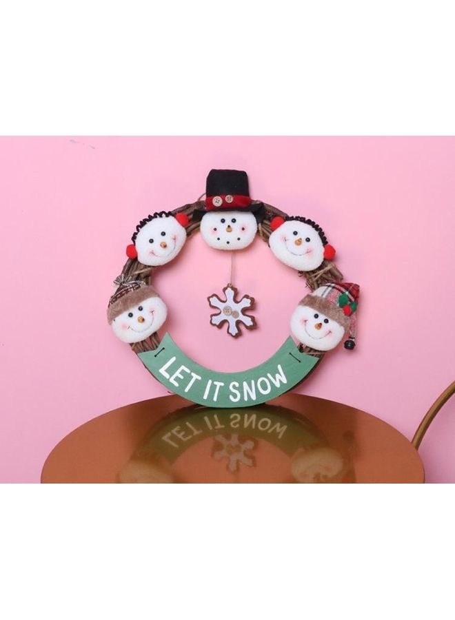 بي جي إم حلية ديكورية بشكل رجل الثلج متعدد الألوان - Image 2