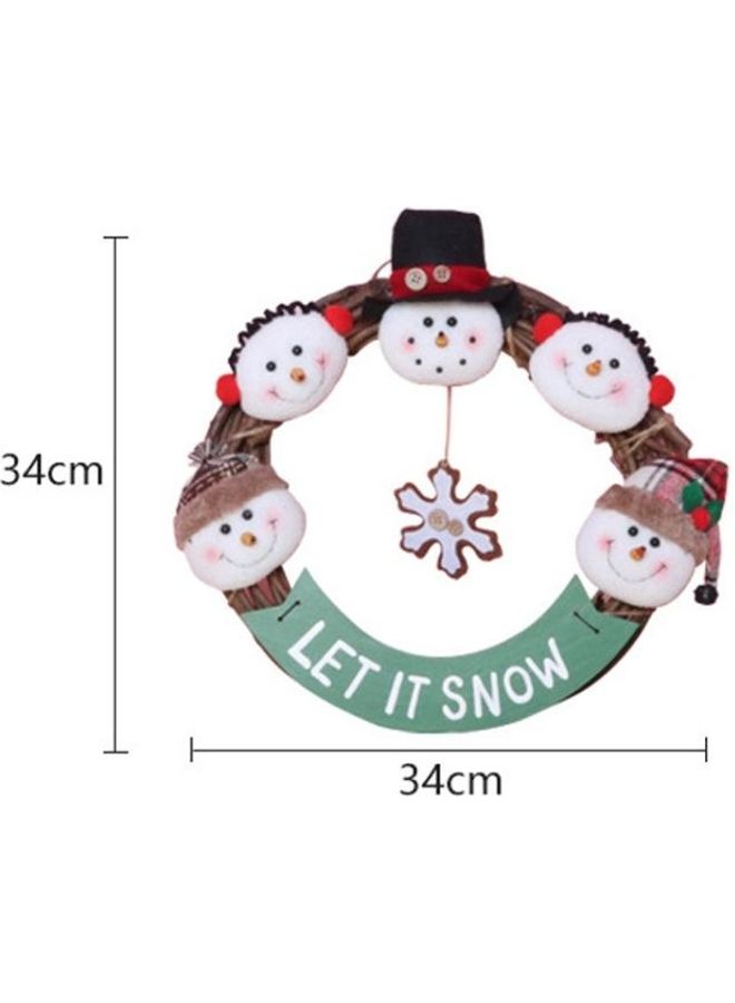 بي جي إم حلية ديكورية بشكل رجل الثلج متعدد الألوان - Image 3