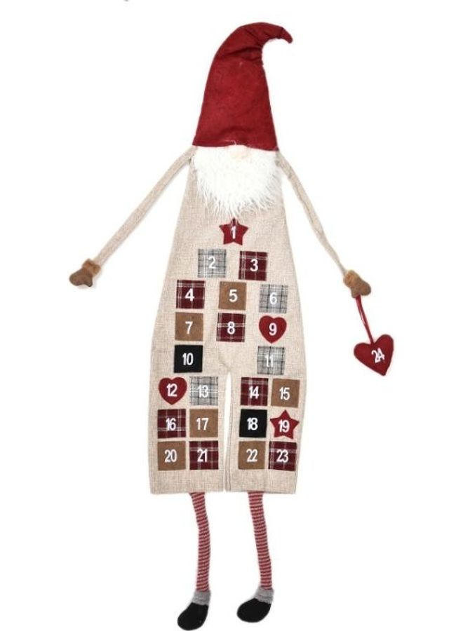 BGM Christmas Burlap Forester Calendar Multicolour - Image 2