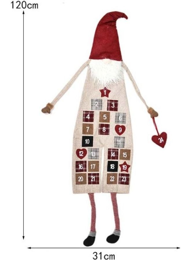 BGM Christmas Burlap Forester Calendar Multicolour - Image 3