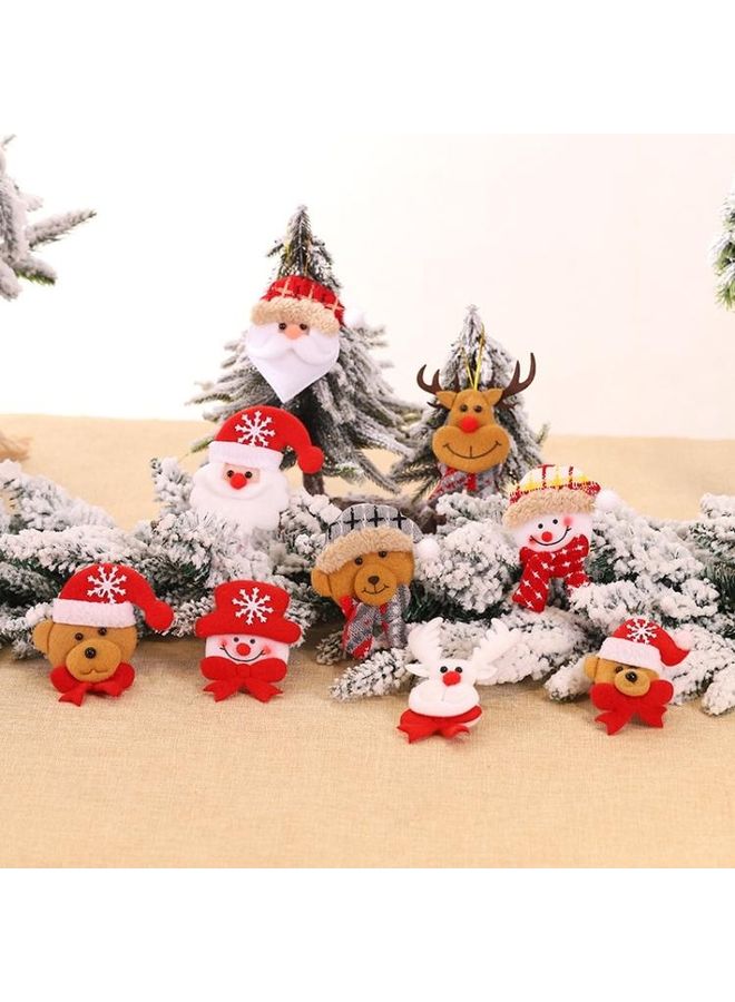 BGM 25-Piece Decorative Snowman Fabric Dolls Multicolour - Image 4
