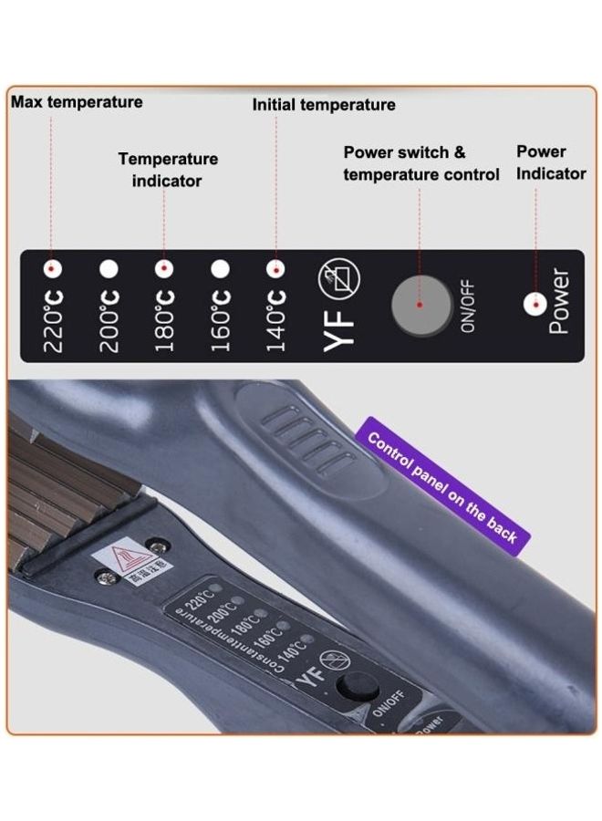 BGM Iron Electric Corn Stigma Style Hair Curler Multicolour - Image 3