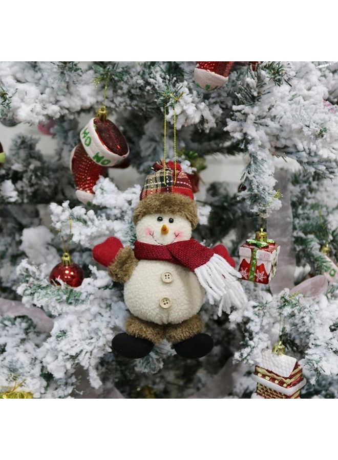 بي جي إم طقم 4 قطع حلية للزينة بتصميم رجل الثلج متعدد الألوان - Image 2