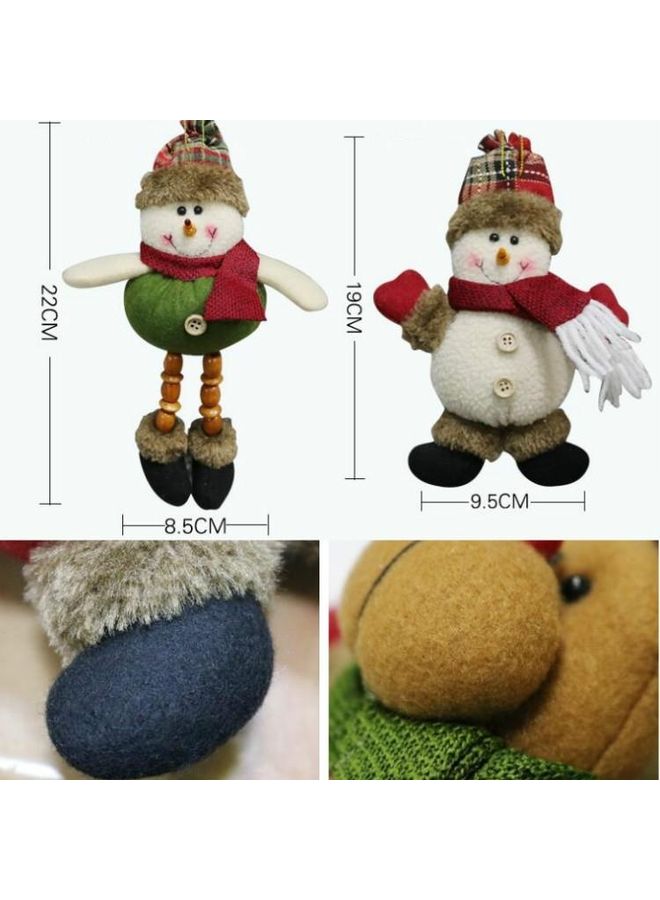 بي جي إم طقم 4 قطع حلية للزينة بتصميم رجل الثلج متعدد الألوان - Image 3