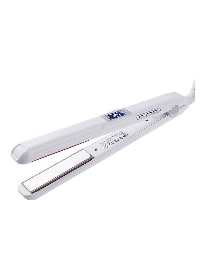 BGM Ultrasound Infrared Cold Perm Straightener White - Image 1