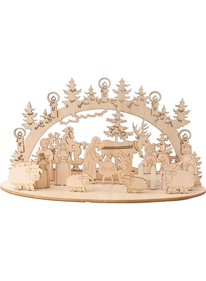 BGM 5-Piece Christmas Decorative Ornament Set Beige  - Image 2