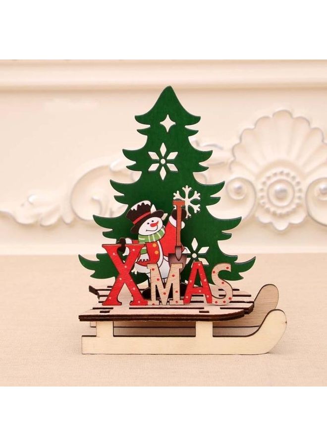 بي جي إم طقم 3 قطع حلية للزينة بتصميم رجل الثلج متعدد الألوان