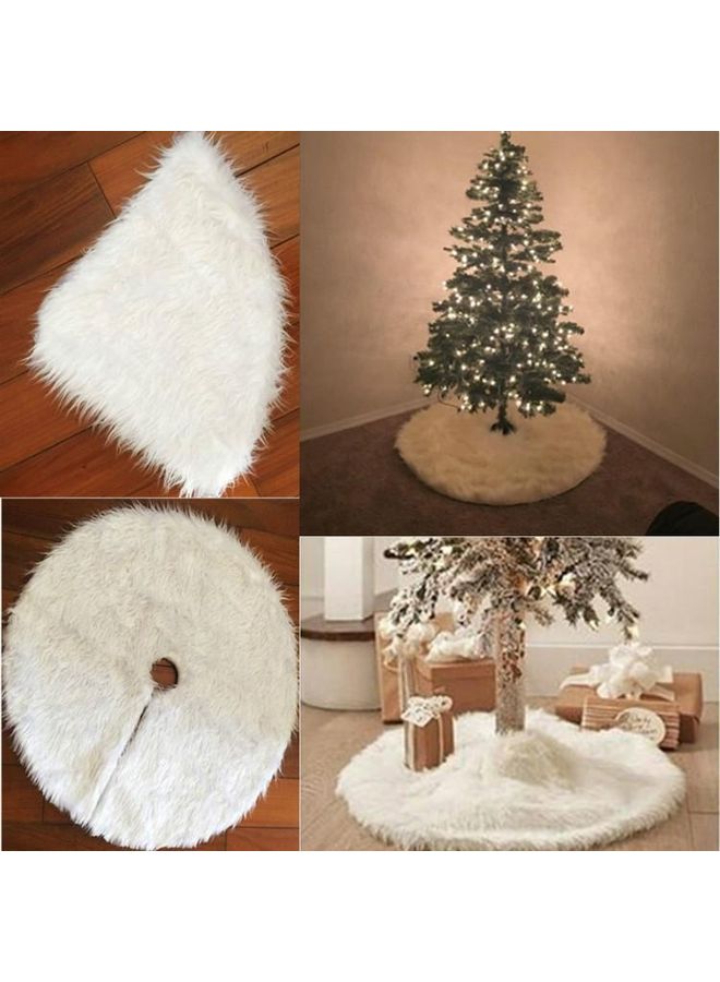 BGM 2-Piece Decorative Tree Skirt White - Image 4