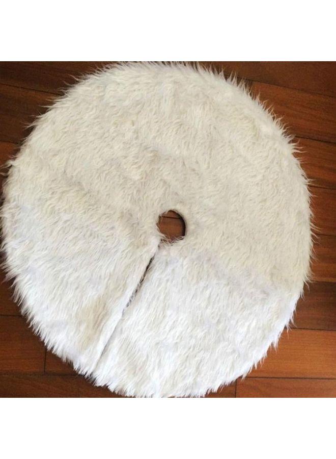 BGM 2-Piece Decorative Tree Skirt White - Image 1