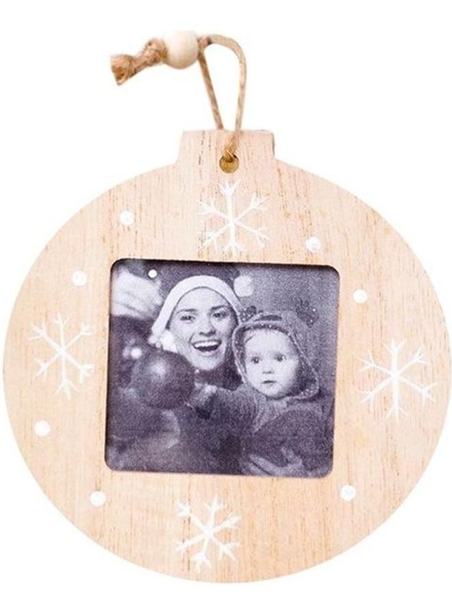 بي جي إم طقم زينة بدلاية على شكل إطار صورة مكون من قطعتين بيج/ أزرق/ أبيض - Image 1