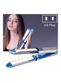 2 in 1 Titanium Hair Straighter Curler Iron Blue - v1629530554/N50286957A_1