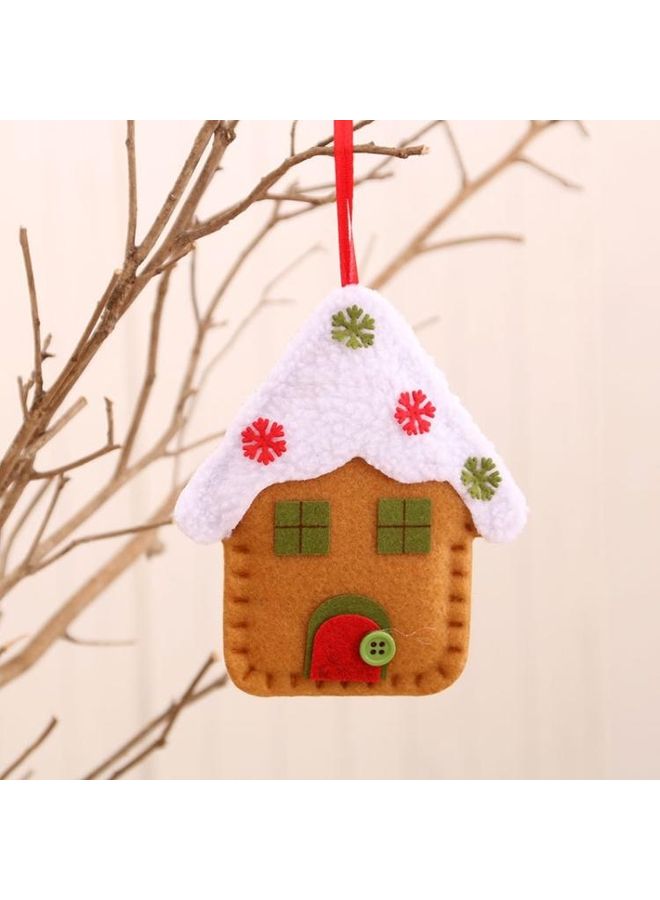 BGM 10-Piece Decorative Hanging Ornaments Brown/Red/White