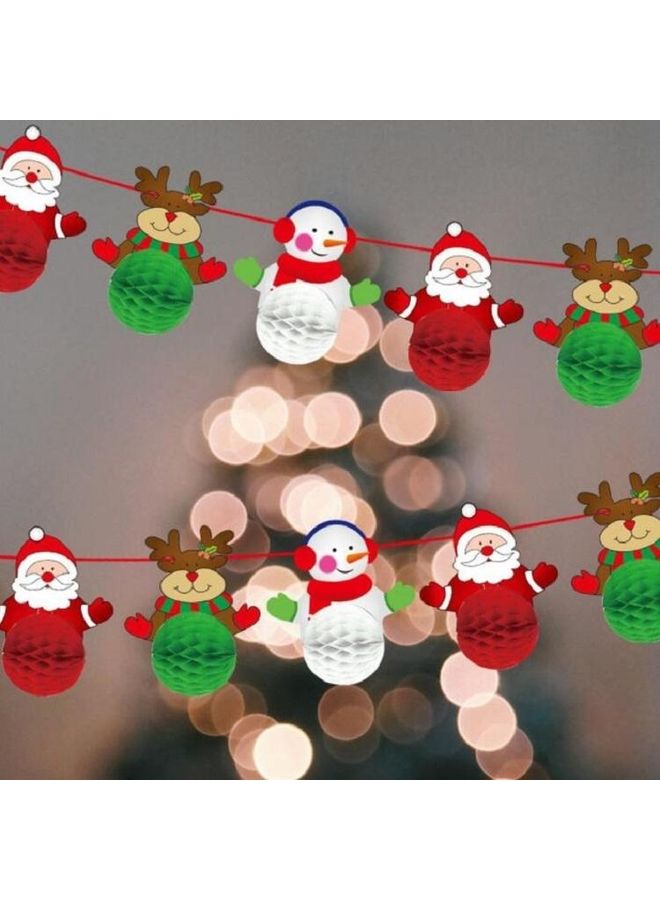 BGM Decorative Honeycomb Ball Flag Set Multicolour - Image 2