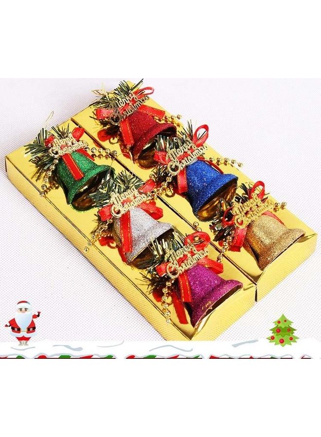 بي جي إم طقم 6 قطع أجراس بلاستيكية للزينة متعدد الألوان - Image 2