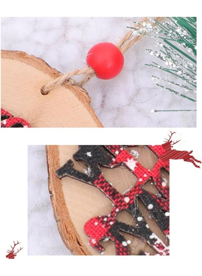 بي جي إم 3 قطع دلاية خشبية دائرية للزينة متعدد الألوان - Image 3