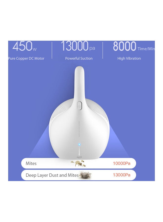 ديرما مكنسة كهربائية محمولة باليد 450 W ki-t-163 أبيض  - Image 4