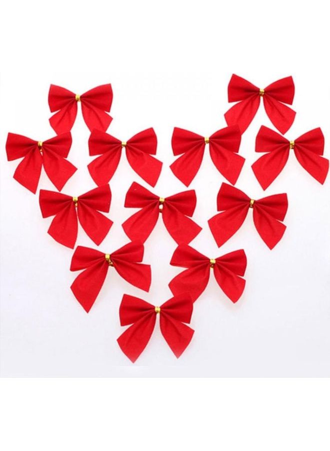 BGM 12-Piece Decorative Ornament Set Red - Image 1