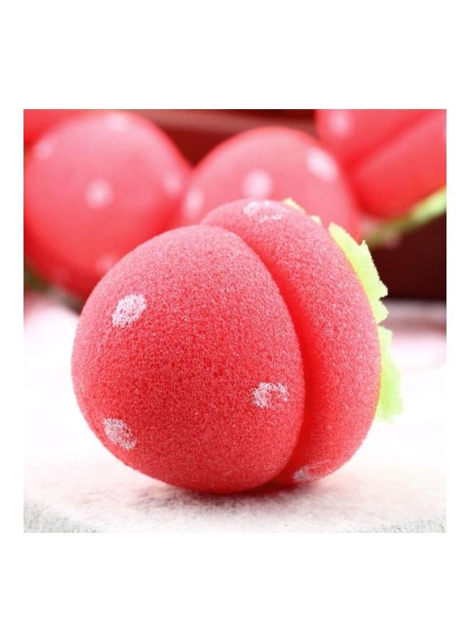 بي جي إم أداة تجعيد الشعر بتصميم لطيف على شكل فراولة من 12 قطعة متعدد الألوان - Image 3