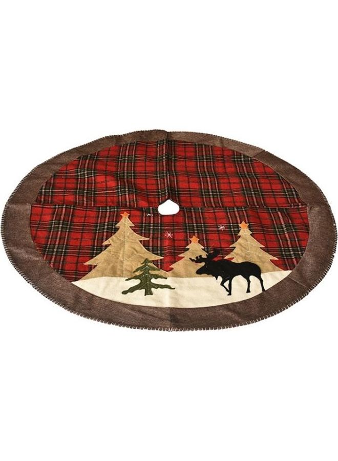 BGM Decorative Applique Machine Embroidered Tree Bottom Multicolour - Image 2