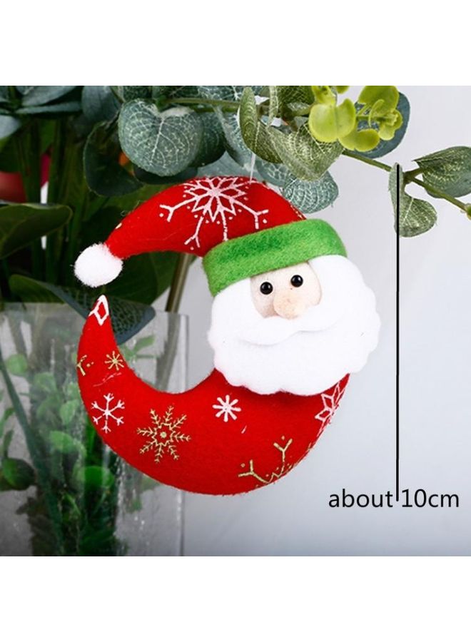 بي جي إم طقم زينة من 10 قطع مناسبة لأعياد الميلاد للتعليق على الباب أحمر/ أبيض/ أخضر - Image 3