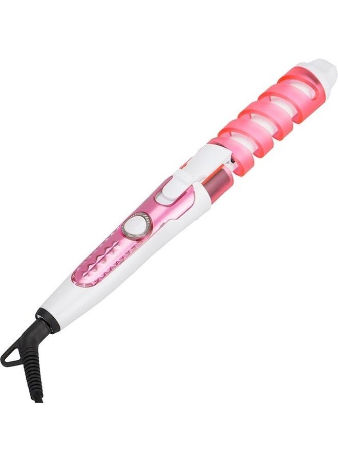 BGM Professional Salon Hair Curler Pink/White - Image 1