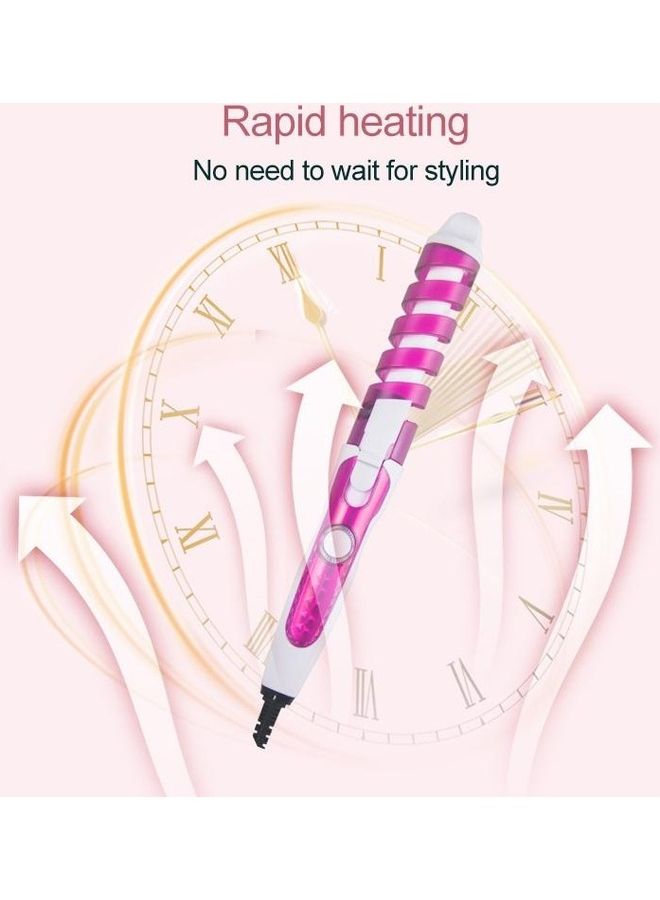 BGM Professional Salon Hair Curler Pink/White - Image 4