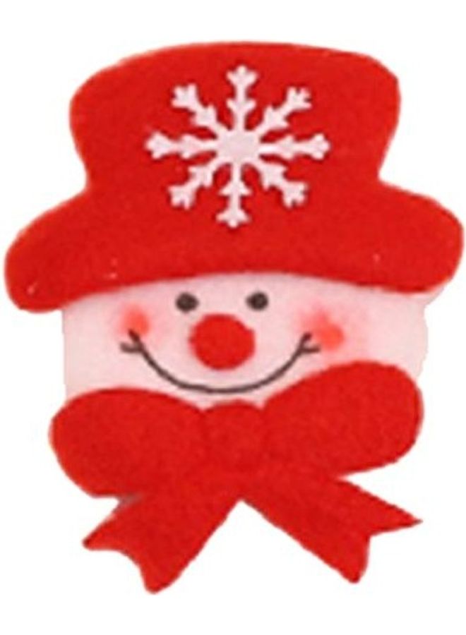 بي جي إم مجموعة 25 قطعة دمى قماشية للزينة بتصميم رجل الثلج متعدد الألوان - Image 1