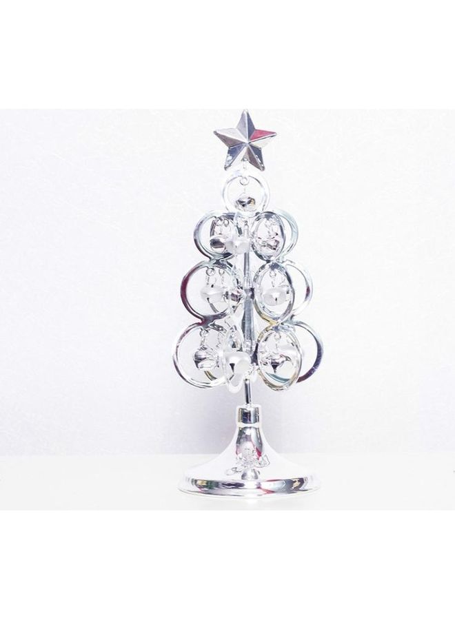 بي جي إم حلية معدنية بتصميم شجرة للزينة فضي