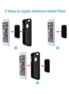 Generic Pack Of 8 Universal Metal Plate For Magnetic Phone Car Mount Holder Cradle With Adhesive  - Image 3