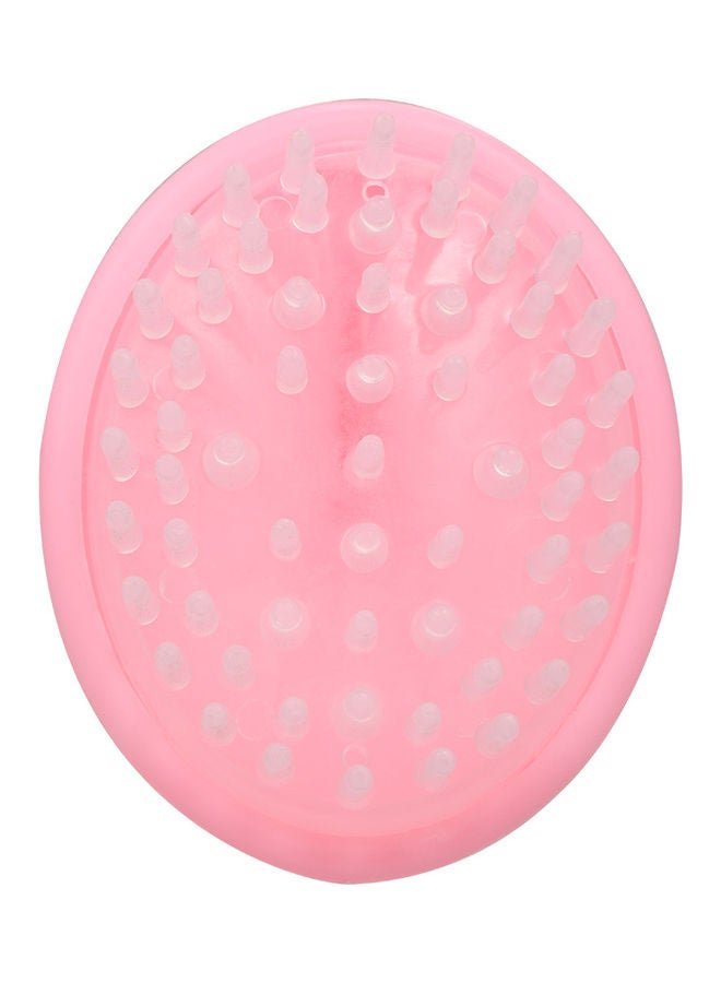 فرشاة تدليك فروة الرأس والجسم برأس من السيليكون وردي - Image 2