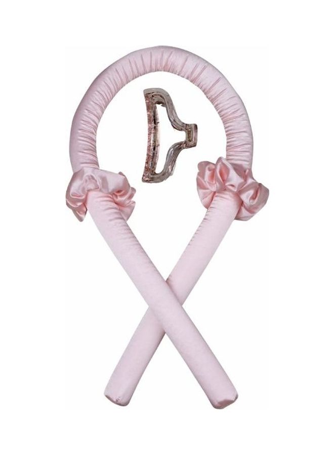 بي جي إم طقم جهاز كي مخصص لتجعيد الشعر بإسفنجة دون حرارة مكون من قطعتين وردي - Image 1