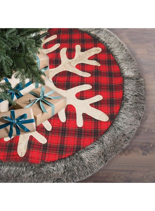 BGM Decorative Flower Lattice Tree Skirt Multicolour - Image 1