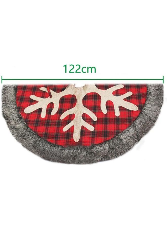 BGM Decorative Flower Lattice Tree Skirt Multicolour - Image 3