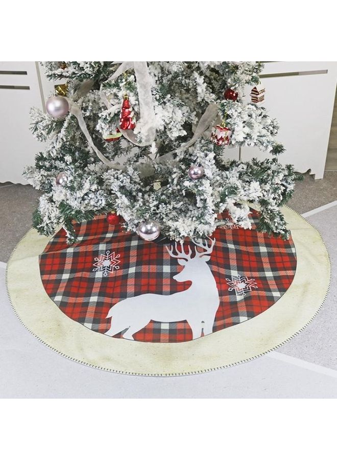 BGM Holiday Scene Decorative Elk Pattern Tree Bottom Multicolour - Image 1