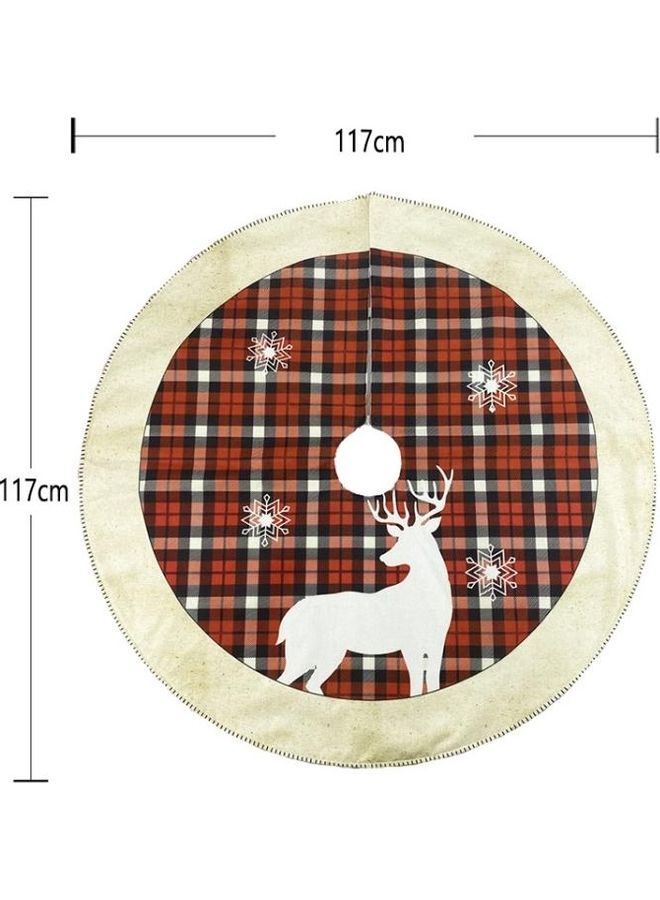 BGM Holiday Scene Decorative Elk Pattern Tree Bottom Multicolour - Image 3