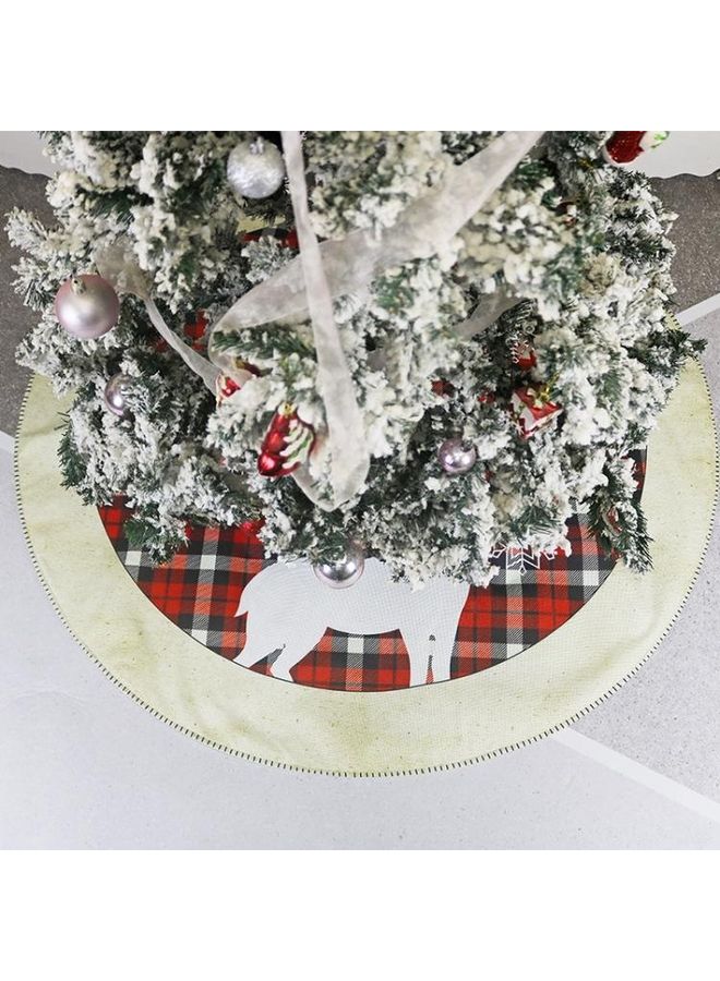 BGM Holiday Scene Decorative Elk Pattern Tree Bottom Multicolour - Image 4